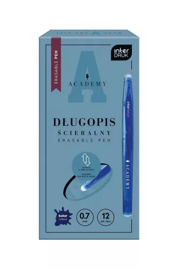 Interdruk D�ugopis �cieralny Academy niebieski (12sz)