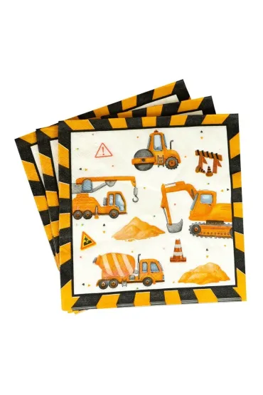 Serwetka papierowa 2warstwowa 33x33 Plac budowy ARPEX DC4831F 20 szt.