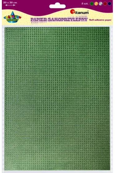 Titanum Papier samoprzylepny 20x30 cm, 5 kolor�w