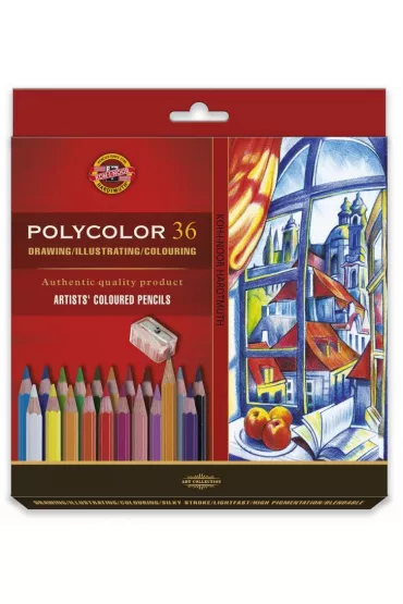 Koh-I-Noor Kredki o��wkowe Polycolor 36 szt.