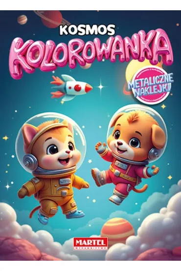 Kosmos. Kolorowanka z naklejkami metalicznymi - Maciej  Ratajczyk