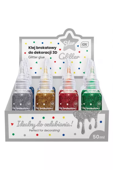 Interdruk Klej brokatowy do dekoracji 3D Star 50ml