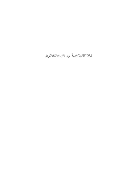Wakacje w Ladispoli - Agnieszka Olszanowska