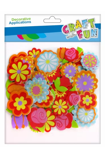 Craft with Fun Naklejki piankowe samoprzylepne Kwiaty
