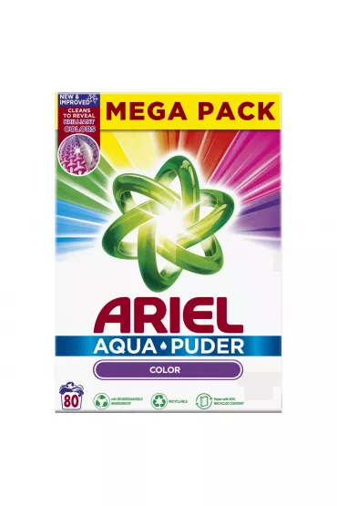Ariel Aqua Puder Proszek do prania do kolor�w (80 pra�) 5.2 kg