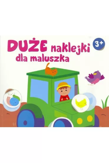 Du�e naklejki dla maluszka. Traktor