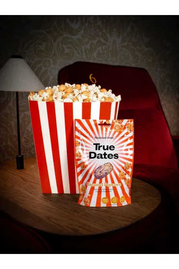 True Dates Daktyle Caramel Popcorn Zestaw 4 x 100 g