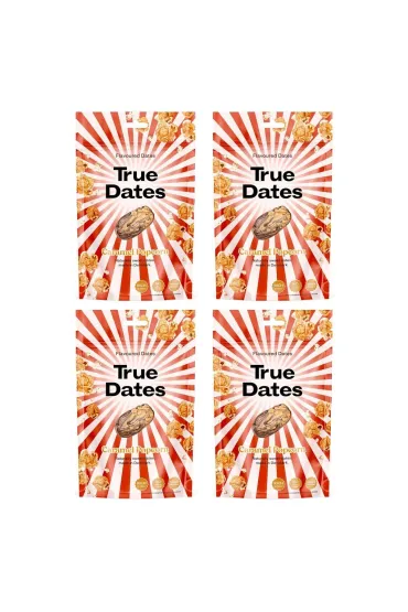 True Dates Daktyle Caramel Popcorn Zestaw 4 x 100 g
