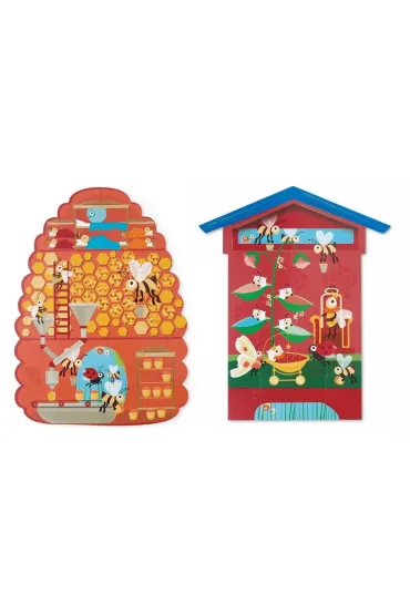Puzzle dwustronne 40 el. XL Pszczo�y i Ul Scratch