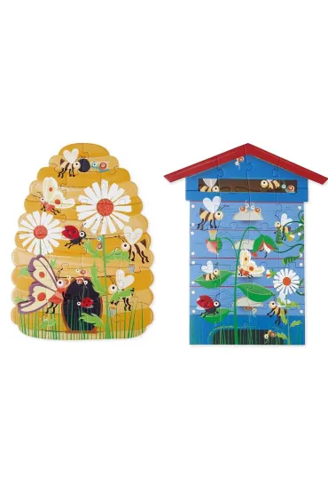 Puzzle dwustronne 40 el. XL Pszczo�y i Ul Scratch