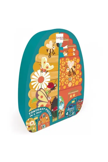 Puzzle dwustronne 40 el. XL Pszczo�y i Ul Scratch