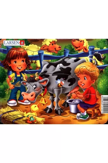 Puzzle 8 el. Farmkids mini Larsen