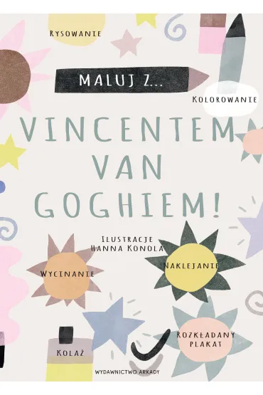 Pakiet: Maluj z Vincentem van Goghiem!, Maluj z Gustavem Klimtem!, Blok artystyczny rysunkowy A3 klejony bia�y, Zestaw do rysowania Artist w metalowym pude�ku