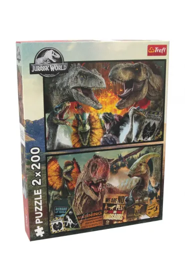 Puzzle 2x200 el. Prehistoryczny �wiat Trefl