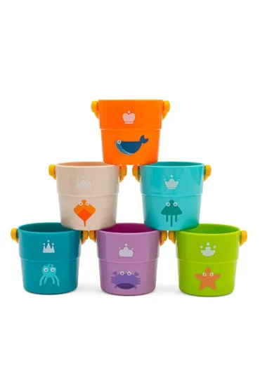 Kubeczki do zabawy 6 szt Baby Mix