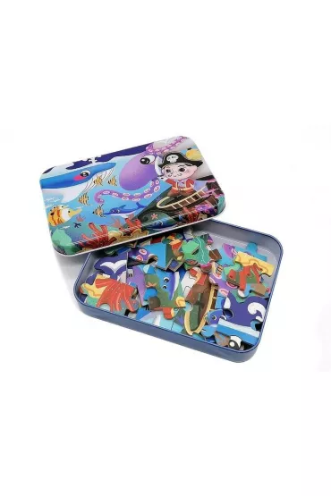 Puzzle 50 el. w metalowym pude�ku Adar