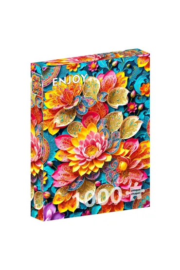 Puzzle 1000 Kolorowe lilie wodne Enjoy