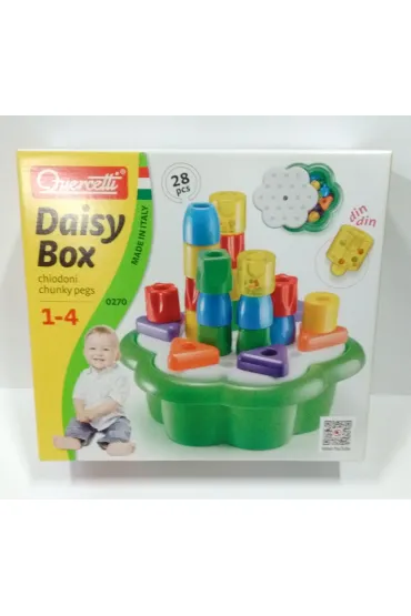 Uk�adanka Daisy Box Chunky Pegs 28 el. * Quercetti
