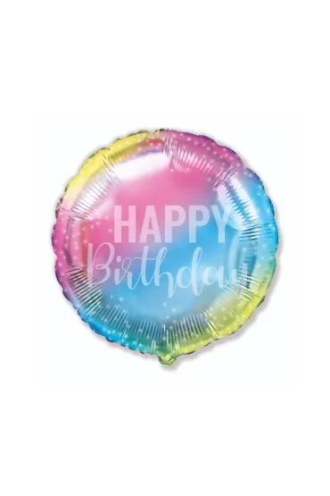 Balon foliowy Birthday gradient 45cm