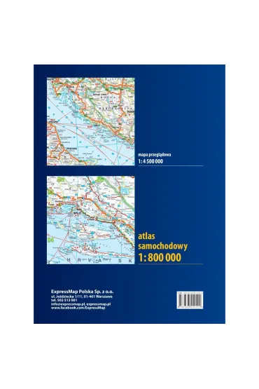 Europa atlas samochodowy 1:800 000