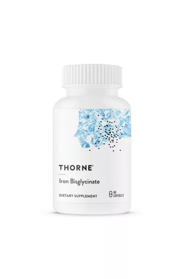 Thorne Research Iron Bisglycinate - elazo 25 mg Suplement diety 60 kaps.