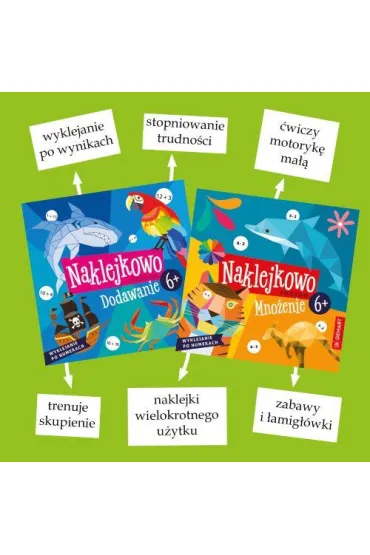 Naklejkowo Junior 6+ Dodawanie - Anna Borchard