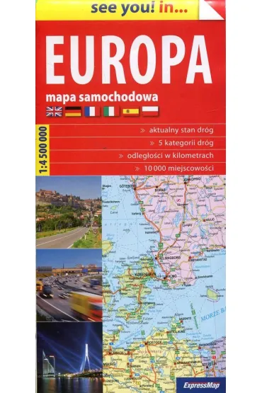 see you! in? Mapa samochodowa Europa 1:4 500 000