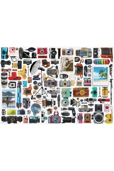 Puzzle 550 el. Classic Camera - Tin metal box Eurographics