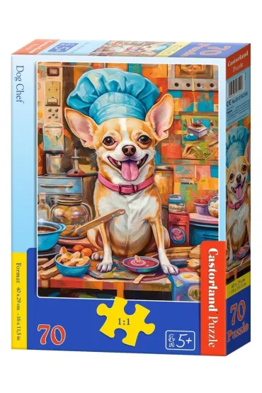 Puzzle 70 el. Dog Chef Castorland