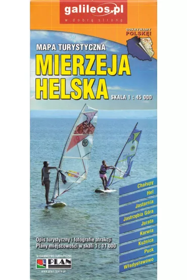 Mierzeja Helska. Mapa turystyczna 1:45 000