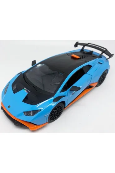 Model 1:24 Lamborghini Huracan niebieski �wiat�o + d�wi�k Pulio