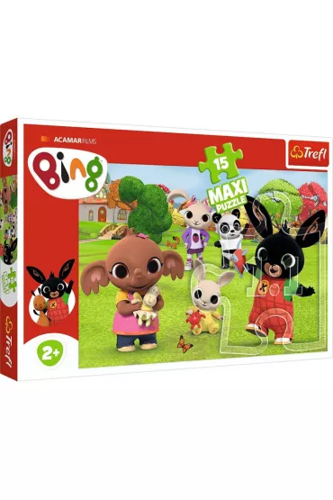 Puzzle maxi 15 el. Bing z przyjaci�mi Trefl