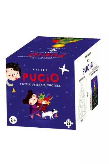 Puzzle. Pucio i Misia ubieraj� choink� Nasza Ksi�garnia - Marta Galewska-Kustra