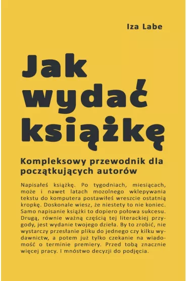 eBook Jak wyda� ksi��k� mobi epub - Iza  Labe