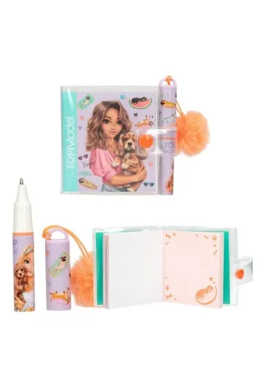Depesche Notesik z d�ugopisem z pomponikiem Top Model Sunny Dog 1szt.mix 14163A