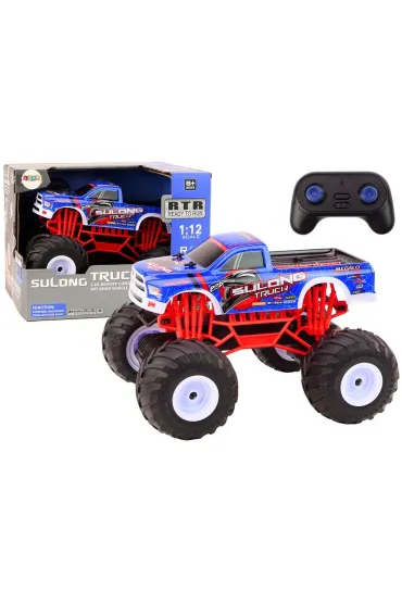 Auto Truck terenowe 2.4G R/C 1:12 niebieski LeanToys