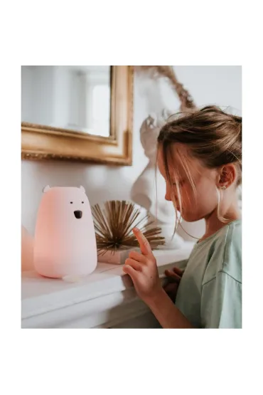 Rabbit&Friends Mi� du�y lampka silikonowa r�owa