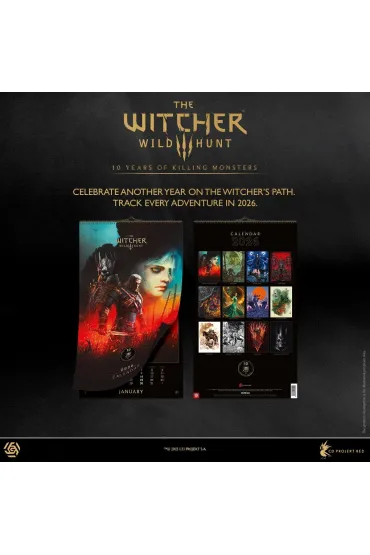 Good Loot Kalendarz 2026 The Witcher Wied�min 3 Wild Hunt 10th Anniversary