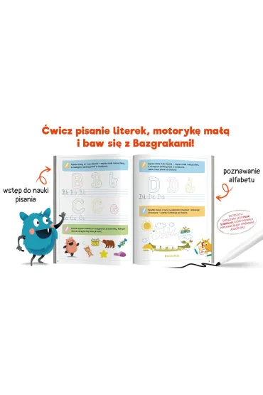 Bazgraki pisz� po �ladzie. Literki. Kapitan Nauka