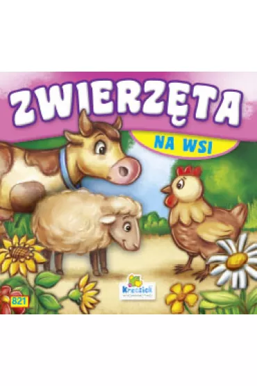 Zwierz�ta na wsi - Kr�wka, owca. Ksi��eczka harmonijka