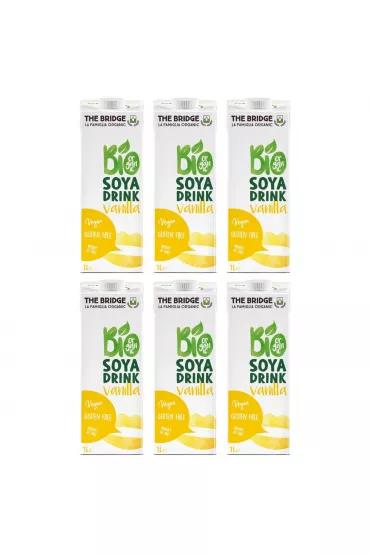 The Bridge Napj sojowy z wanili bez glutenu Zestaw 6 x 1 L Bio