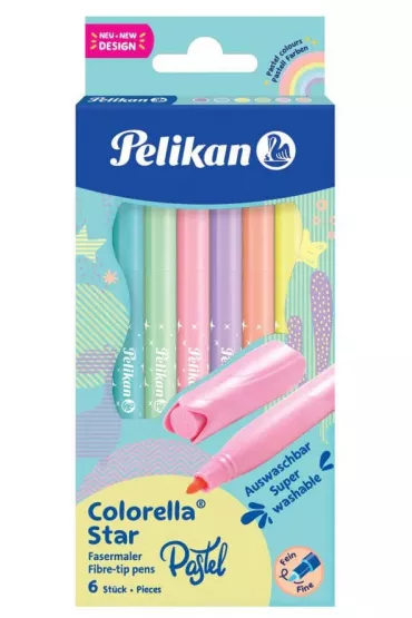 Pelikan Flamastry Colorella Pastell 6 szt.