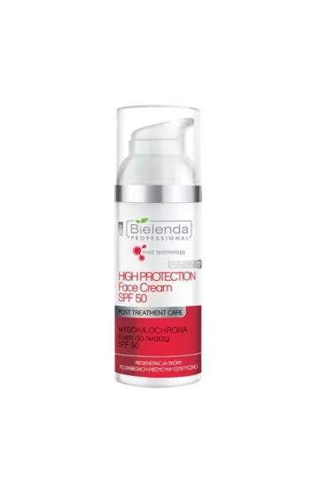 Bielenda Professional High Protection Face Cream SPF50+ krem do twarzy regeneracja sk�ry po zabiegach medycyny estetycznej 50 ml