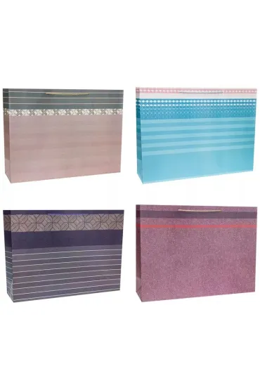 Rozette Torebka ozdobna 59x44x17cm szerokie dno mix