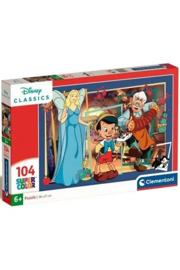 Puzzle 104 el. SuperColor. Pinocchio Clementoni