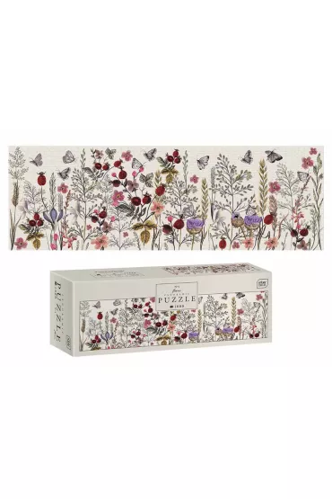 Puzzle panorama 1000 el. Flowers 1 Interdruk