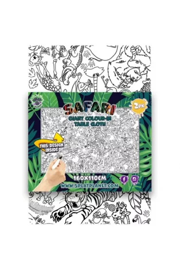 Panta Plast Obrus do pomalowania Safari 2 szt.