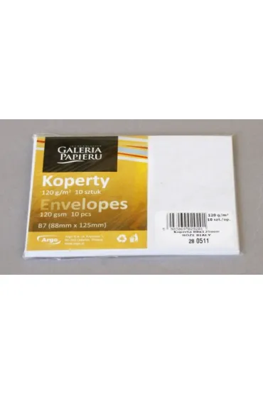 Argo Koperta B7 nieklejona R�e 10 szt.