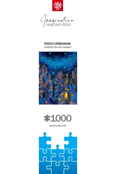 Puzzle 1000 el. Imagination: Roch Urbaniak Concert on the Chimney/Koncert na kominie Good Loot