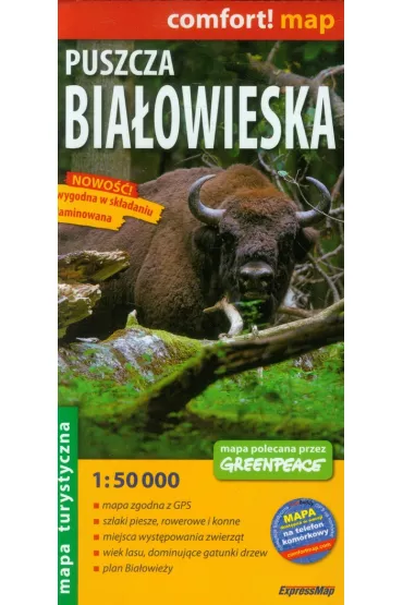 Puszcza Bia�owieska mapa turystyczna laminowana